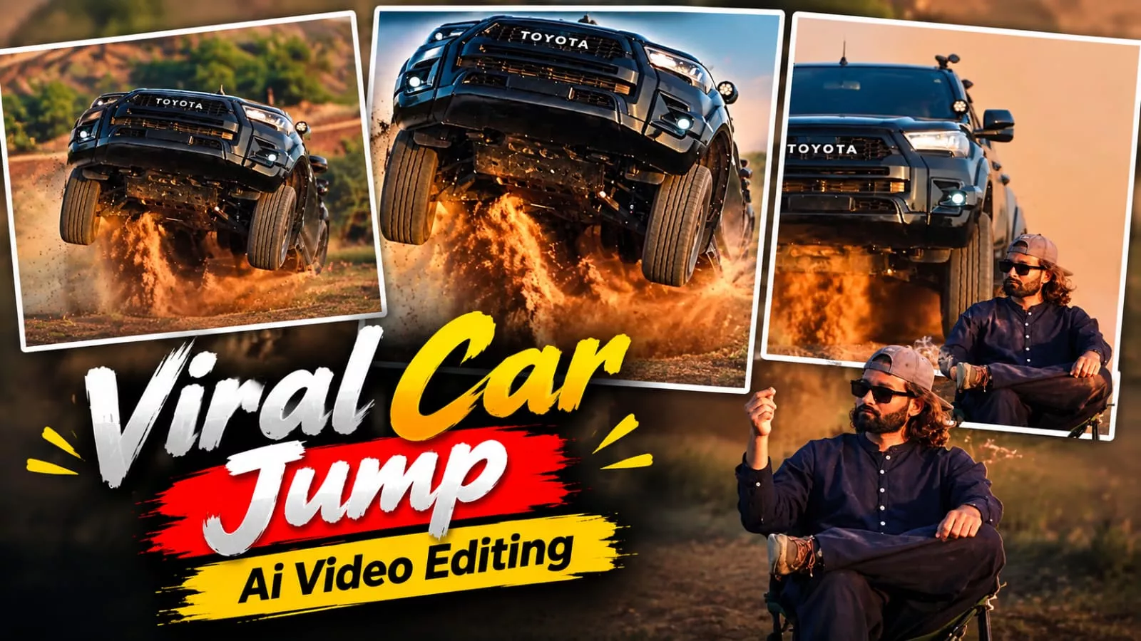Car Jump Ai Video Editing Prompt