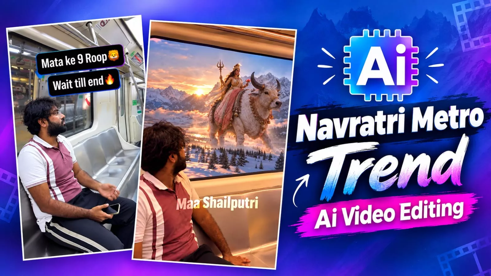 Navratri Metro Ai Video Editing